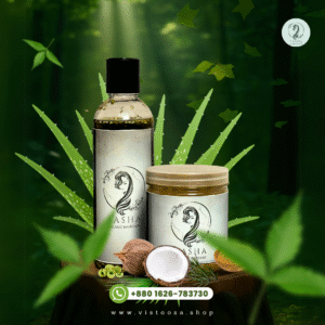 Tasha Organic Hair Oil and Hair Pack Combo.